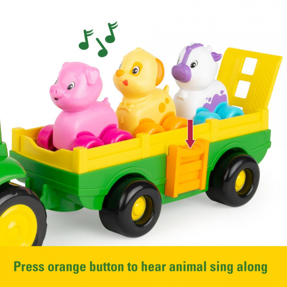 Tractoras cu remorca,animalute si sunete [3]