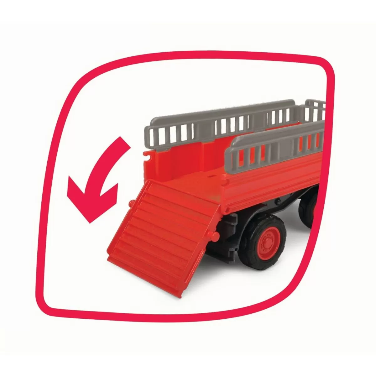 Tractoras cu remorca pentru animale cu figurina calut [2]