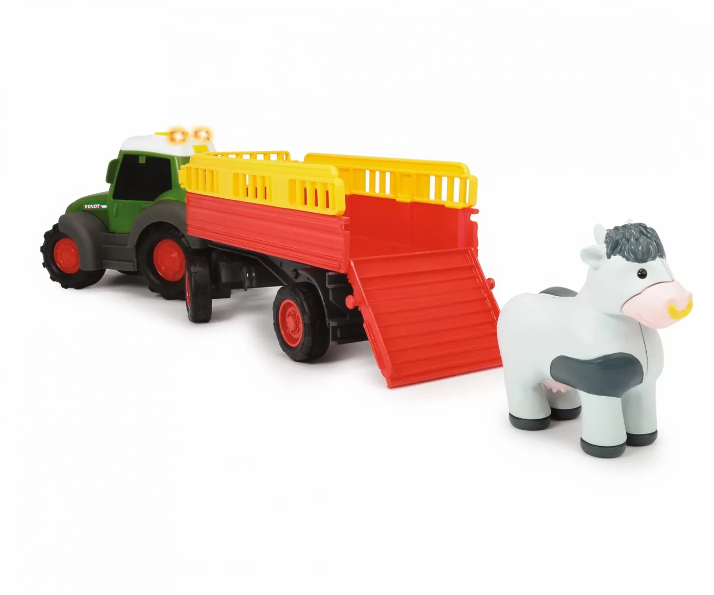 Tractoras cu remorca pentru animale cu figurina vacuta [5]