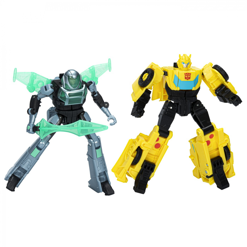 Transformers earthspark set 2 figurine bumblebee si mo malto, varsta de la 6 ani la 12 ani [2]