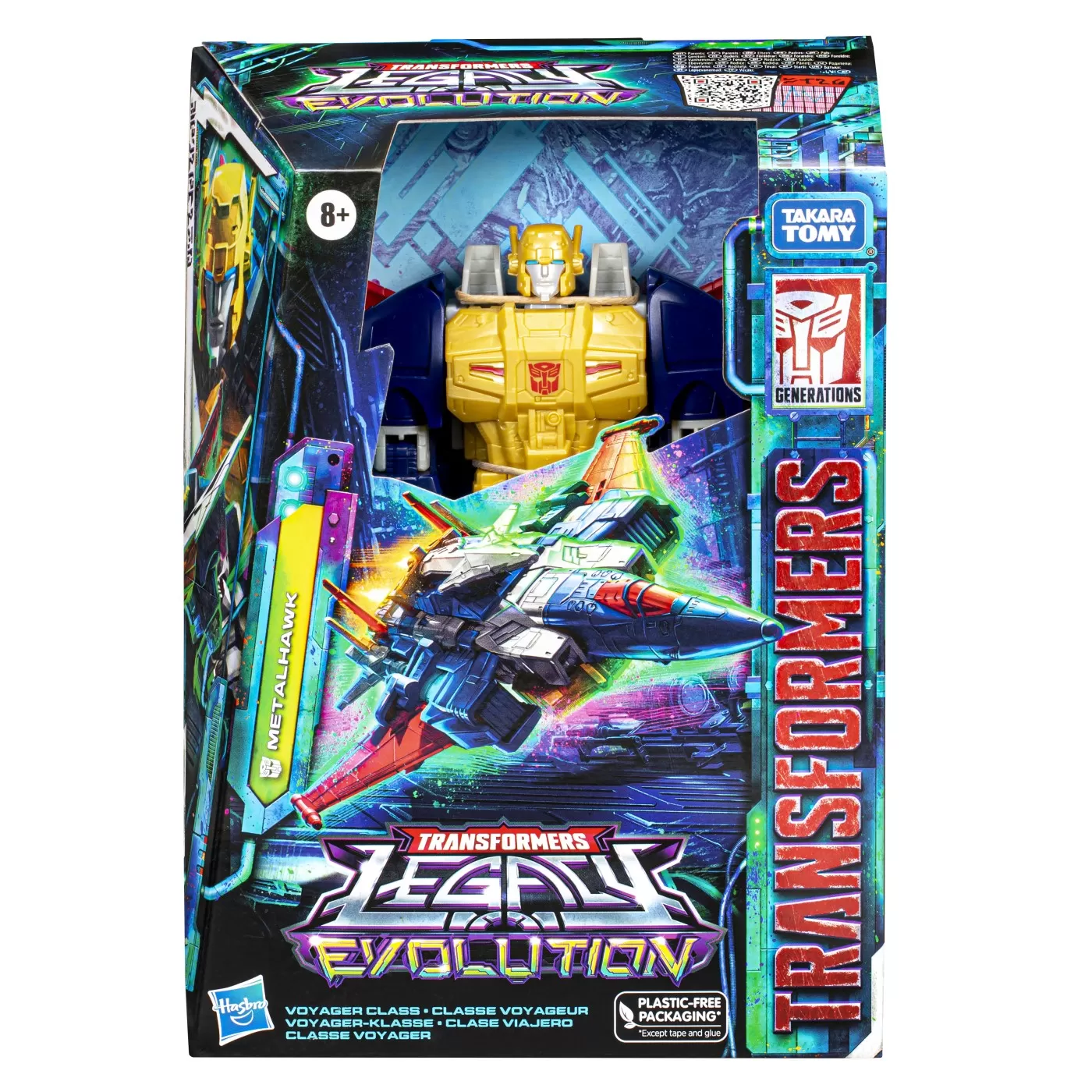 Transformers legacy evolution figurina metalhawk 17cm, varsta de la 8 ani la +15 ani [1]