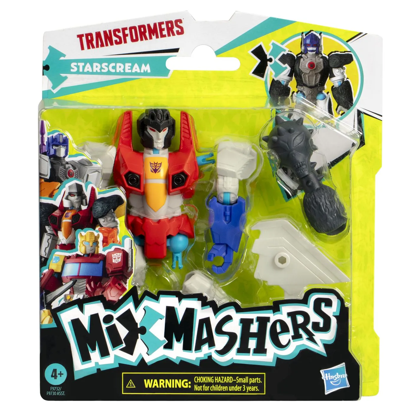Transformers mix mashers figurina starscream 12cm si accesorii, copii varsta 4 ani pana la 8 ani [1]