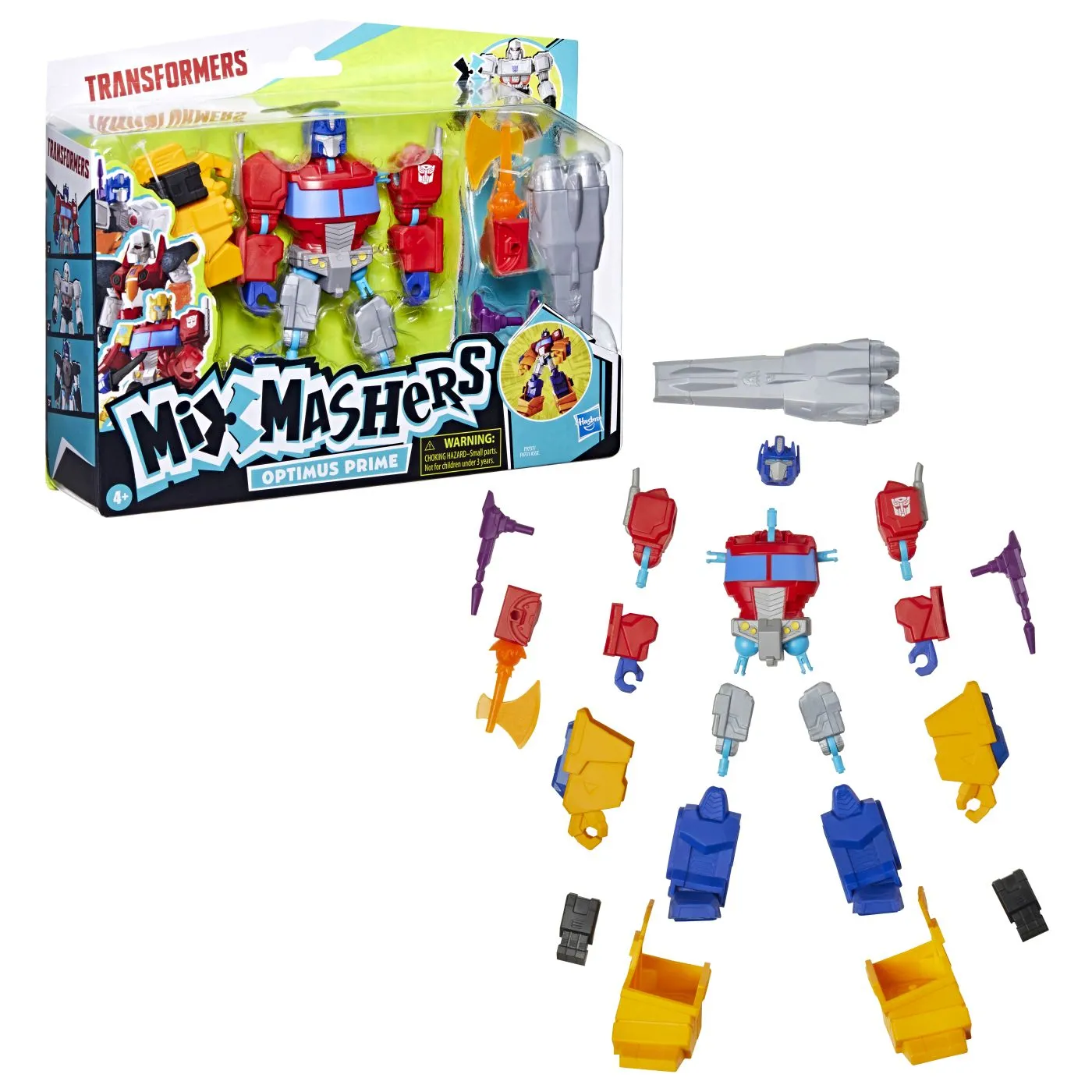 Transformers mix mashers set figurina optimus prime 12cm si accesorii, copii 4 ani pana la 8 ani [9]