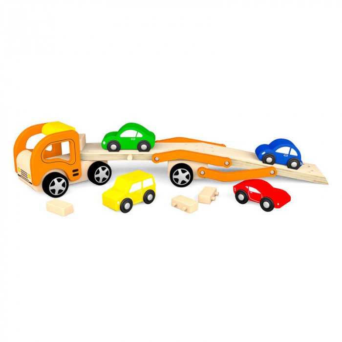 Transportor de masinute din lemn, Viga Toys [2]