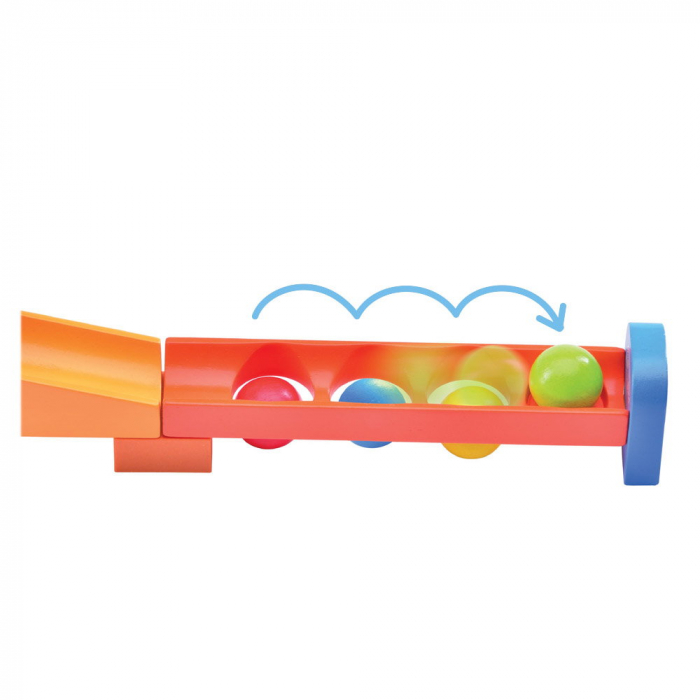 Traseu cu bile din lemn Flipper, Wonderworld, 3-8 ani [6]