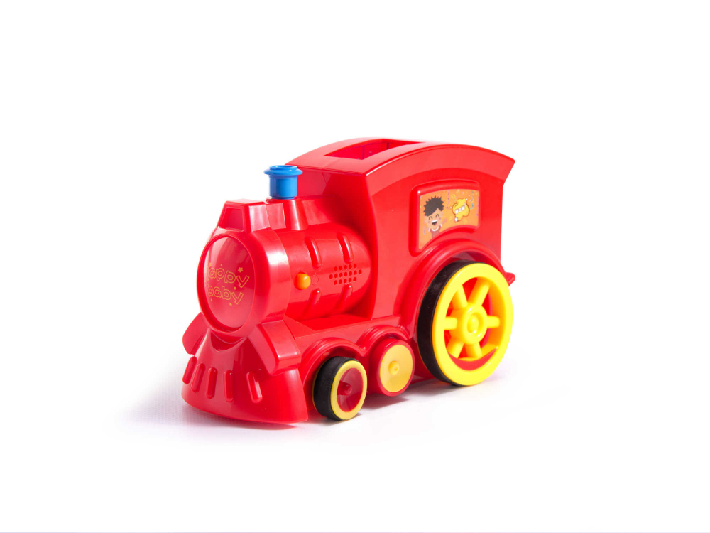 Jucărie Tren Locomotivă Domino – 80 Piese cu Aranjare Automată, Lumini și Sunete - Micostore.ro [8]