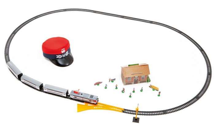Trenulet electric calatori Cercanias RENFE 451 metalic, cu lumina si sapca conductor tren [3]