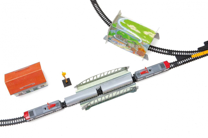 Trenulet electric calatori Cercanias RENFE cu peisaj [6]