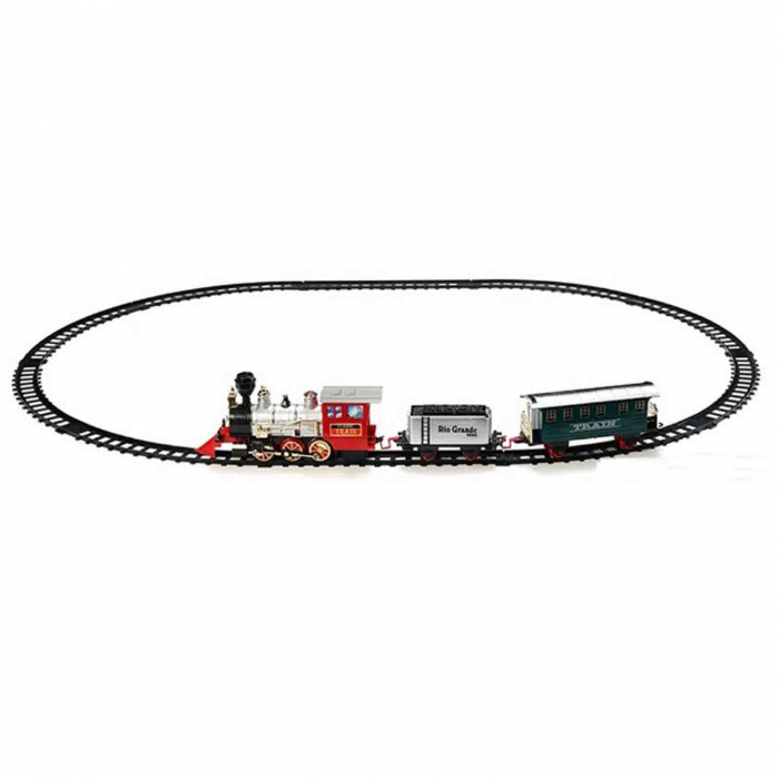 Trenulet electric cu sunete si lumini, Circuit cu 13 piese, Classic [4]