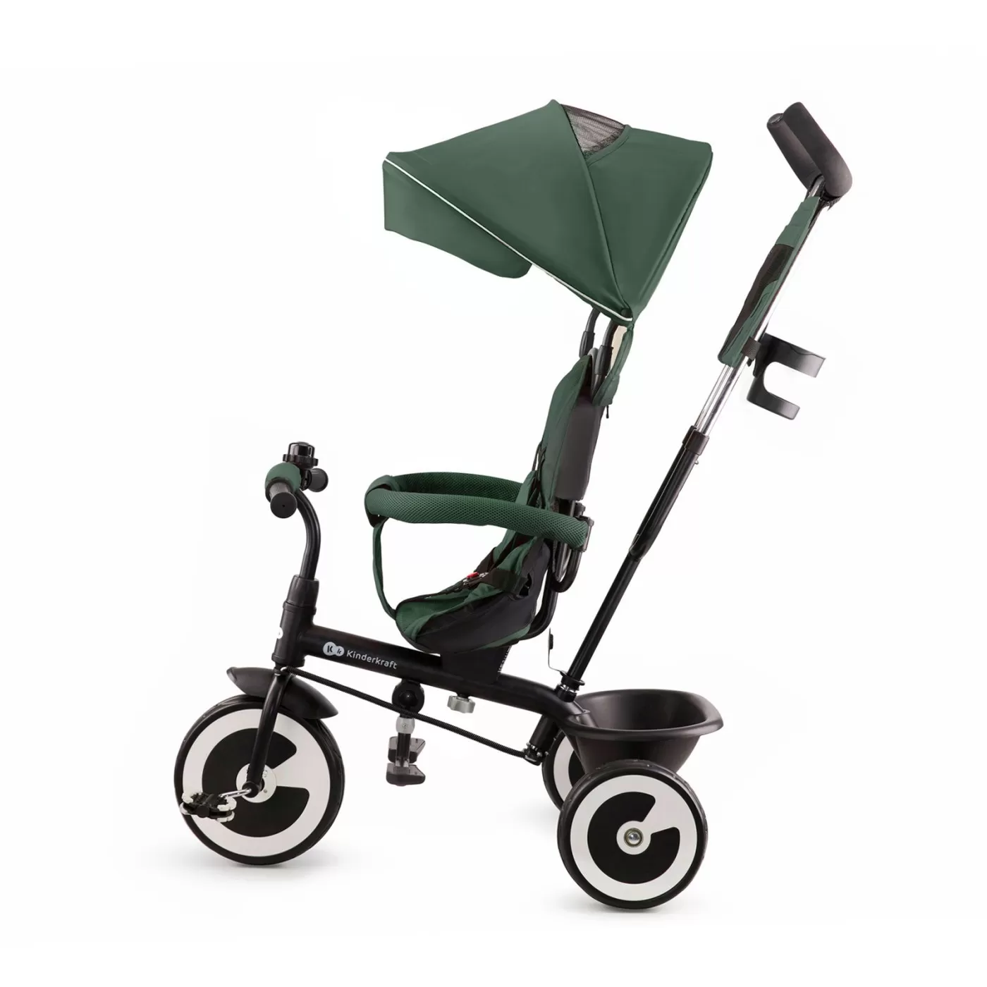 Tricicleta copii, kinderkraft aston, mystic green, varsta de la 9 luni la 5 ani [6]
