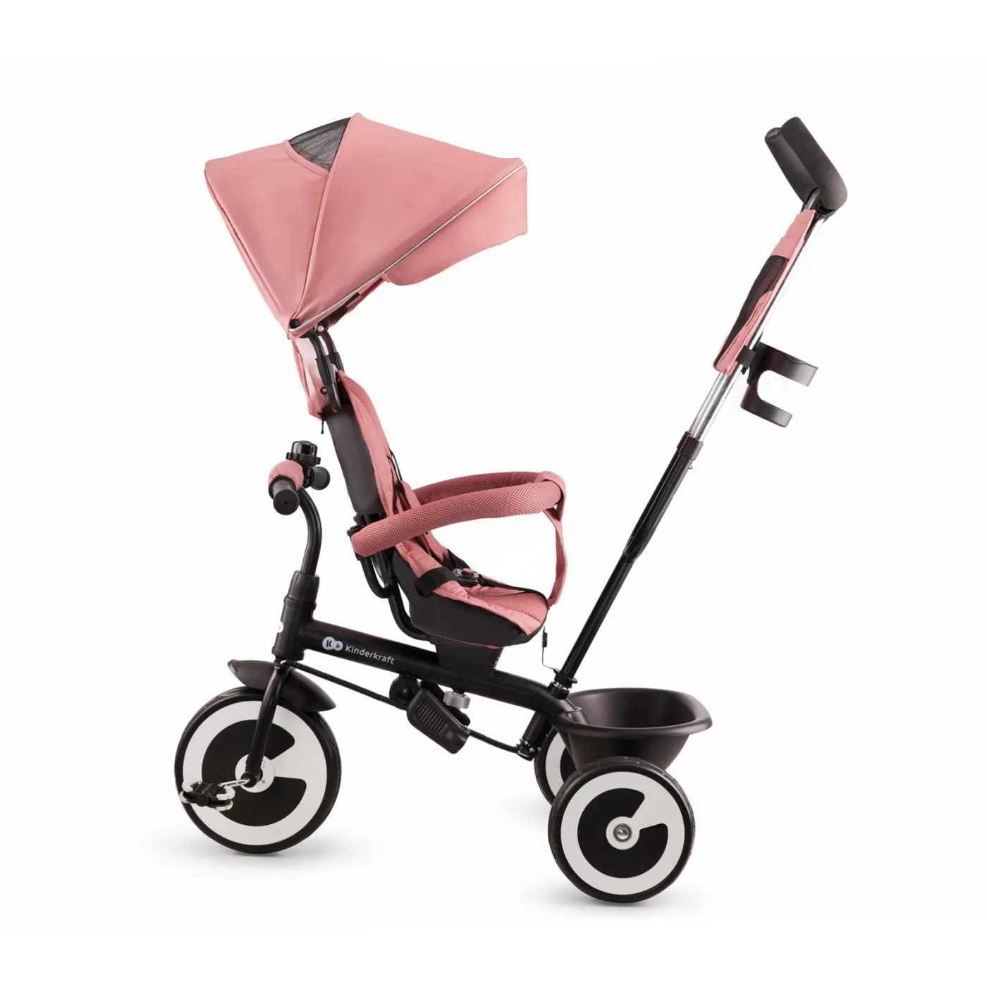 Tricicleta copii kinderkraft aston, rose pink, varsta de la 9 luni la 5 ani [4]