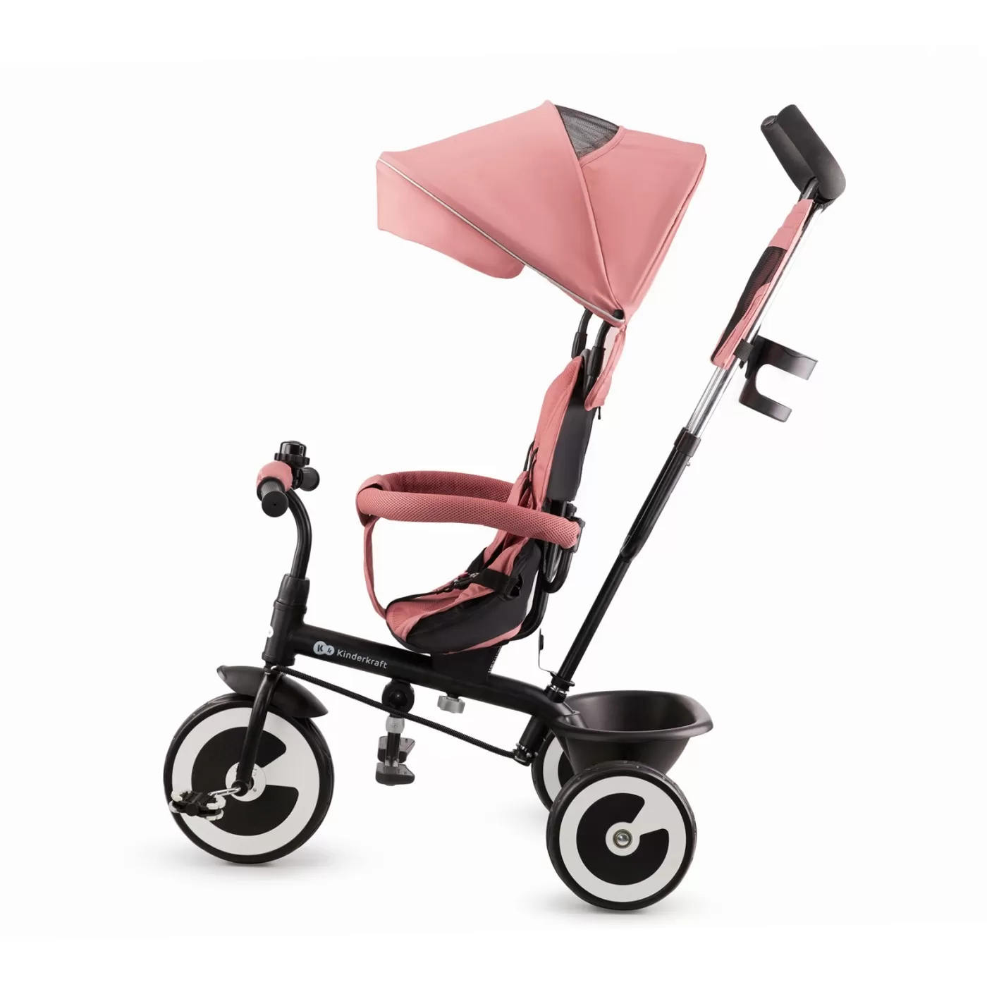 Tricicleta copii kinderkraft aston, rose pink, varsta de la 9 luni la 5 ani [3]