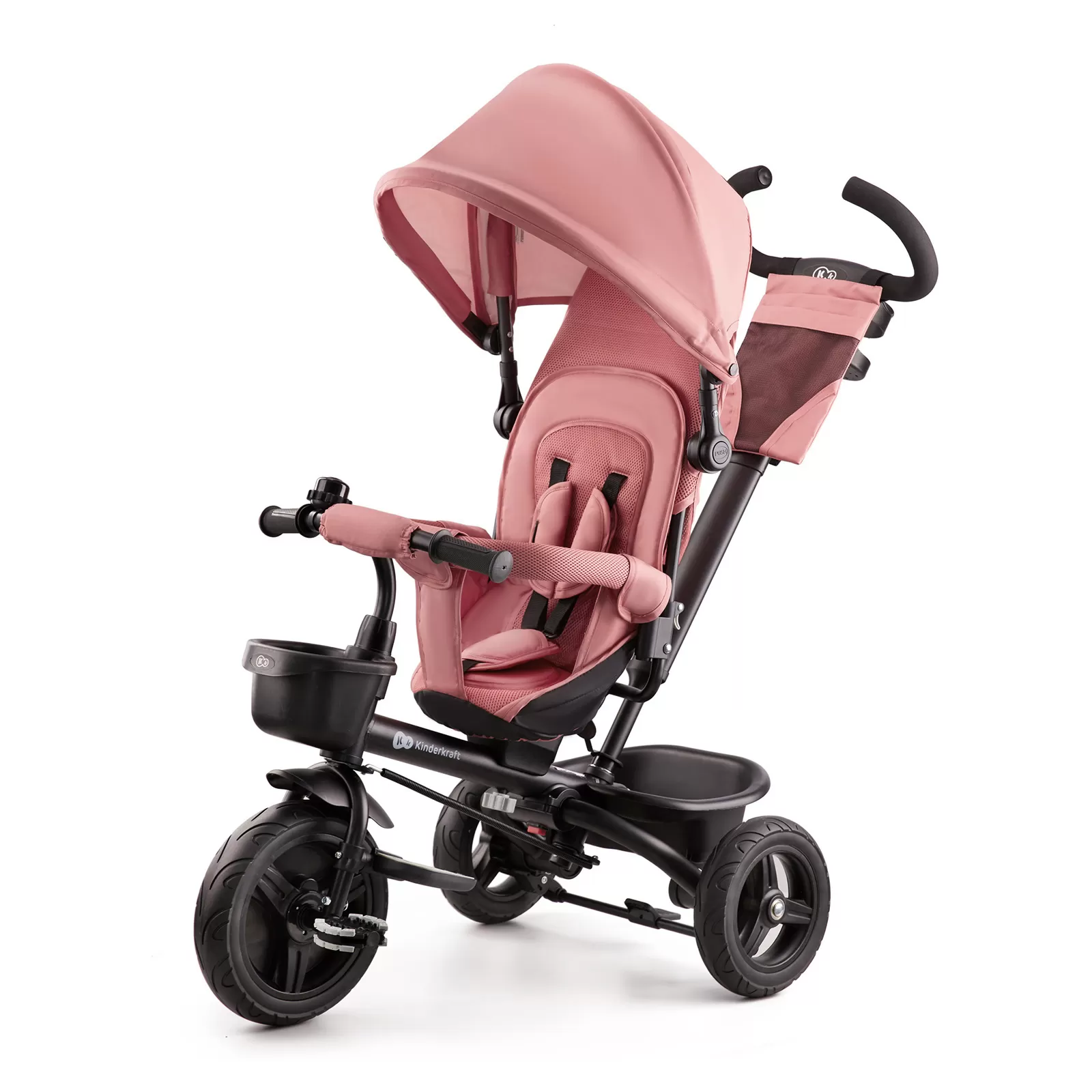 Tricicleta copii kinderkraft aveo, rose pink, varsta de la 9 luni la 5 ani [1]