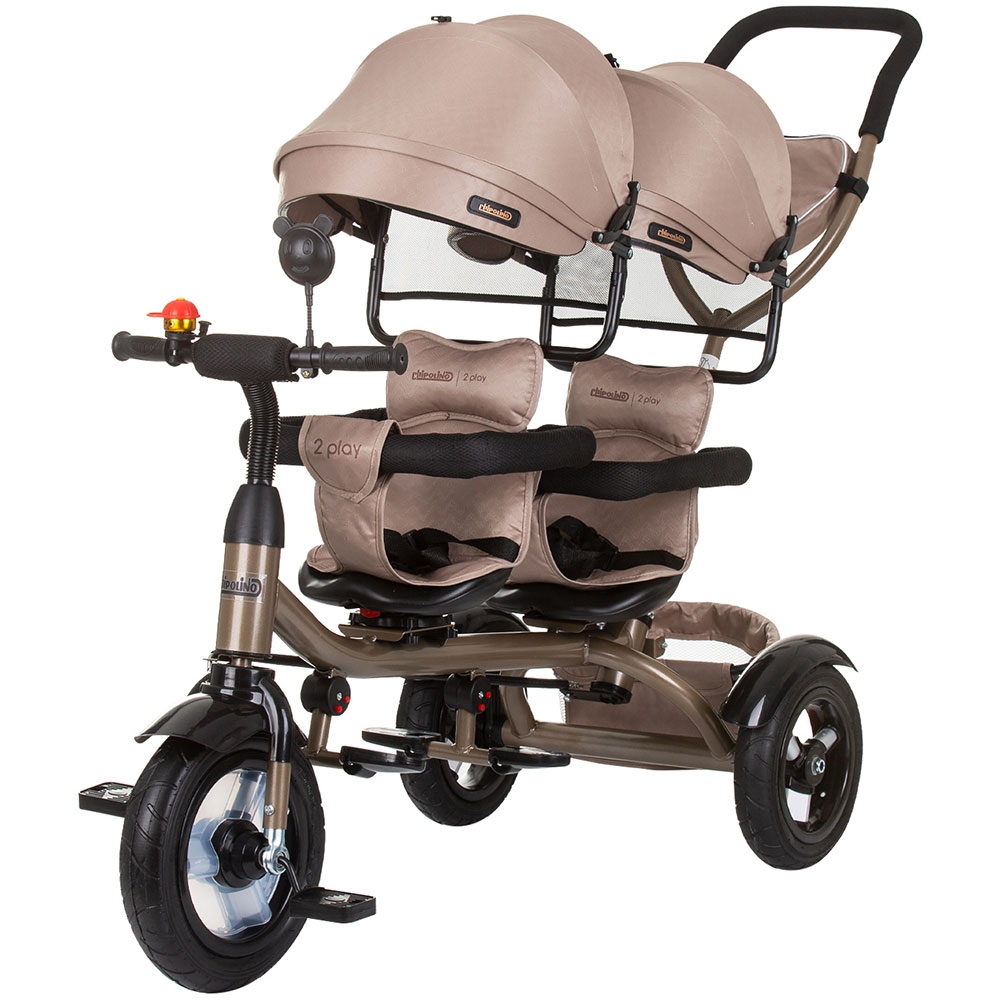 Tricicleta gemeni Chipolino 2Play golden beige [1]