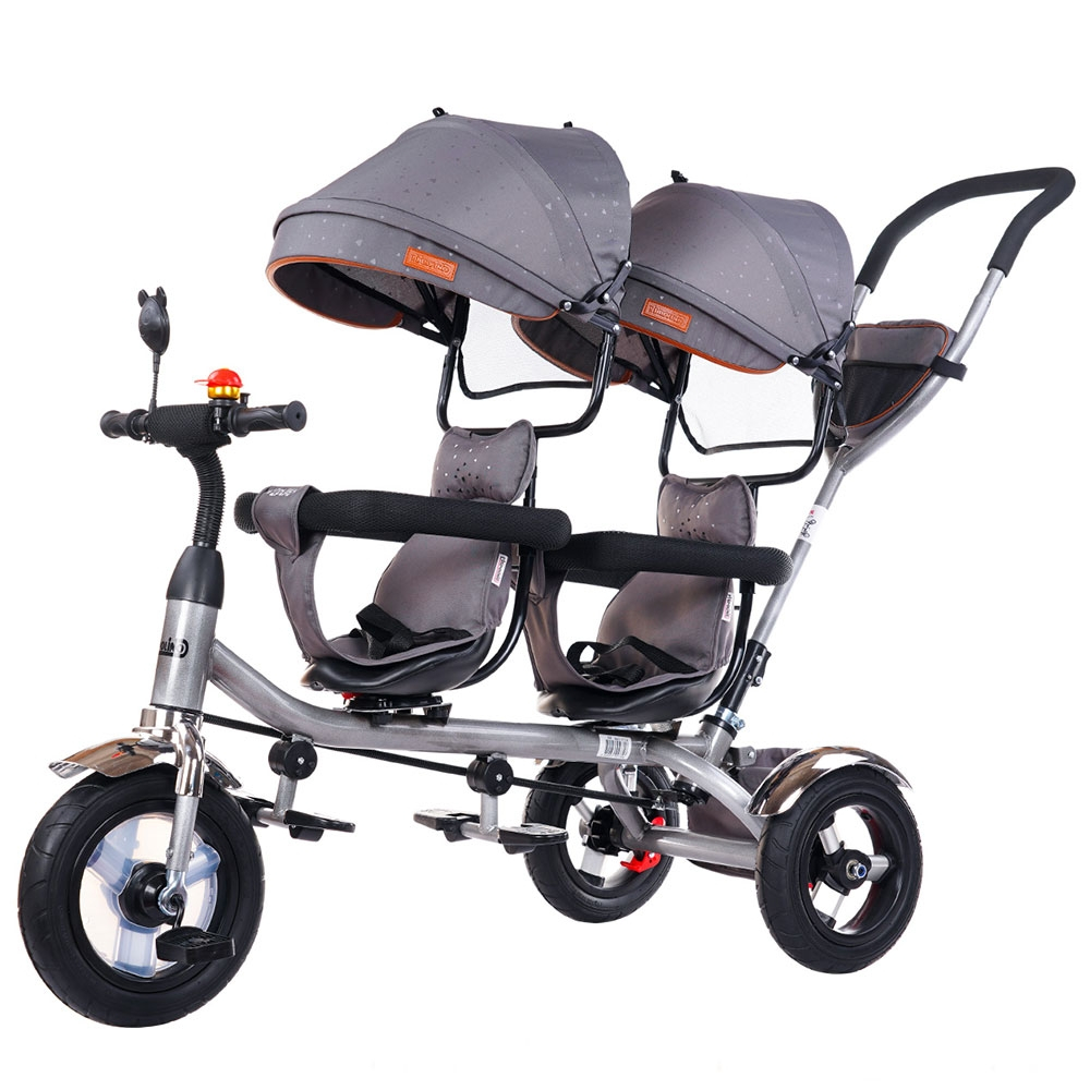 Tricicleta gemeni Chipolino 2Play platinum [1]