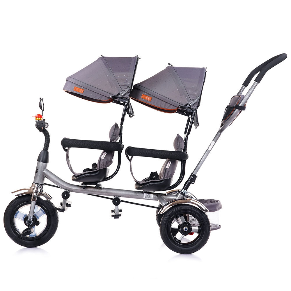 Tricicleta gemeni Chipolino 2Play platinum [2]