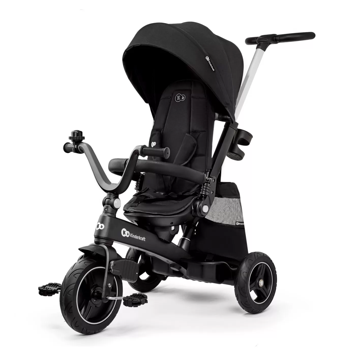 Tricicleta kinderkraft easytwist, black, varsta de la 9 luni la 5 ani [1]