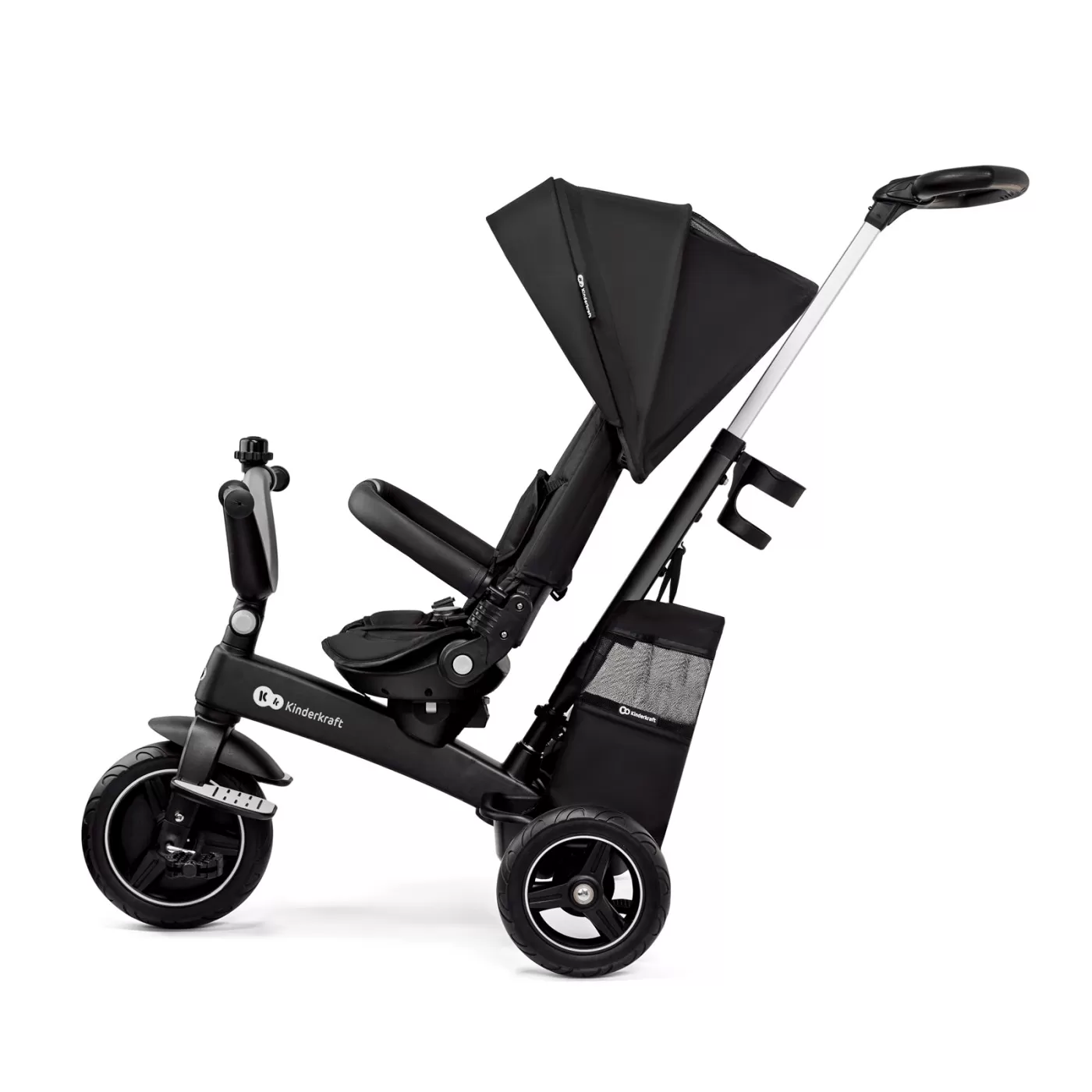 Tricicleta kinderkraft easytwist, black, varsta de la 9 luni la 5 ani [6]