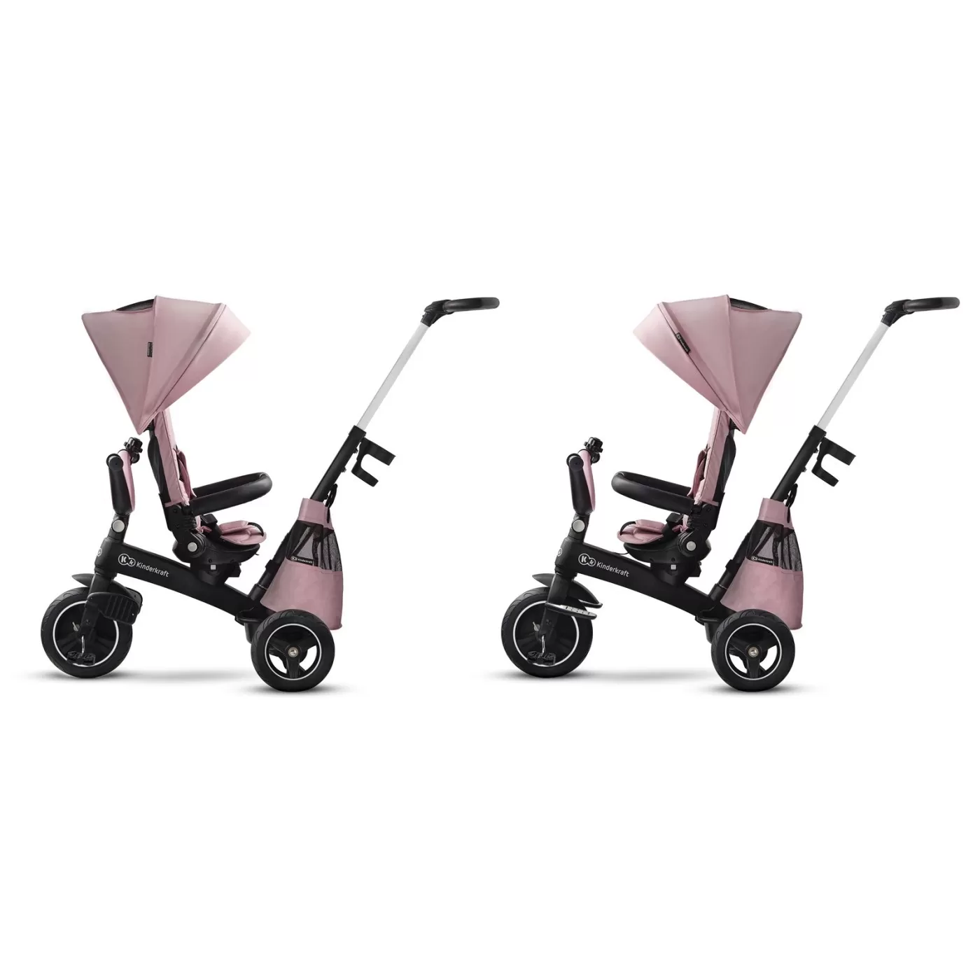 Tricicleta kinderkraft easytwist, mauvelous pink, varsta de la 9 luni la 5 ani [4]