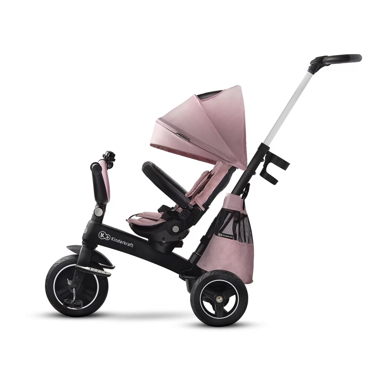 Tricicleta kinderkraft easytwist, mauvelous pink, varsta de la 9 luni la 5 ani [8]