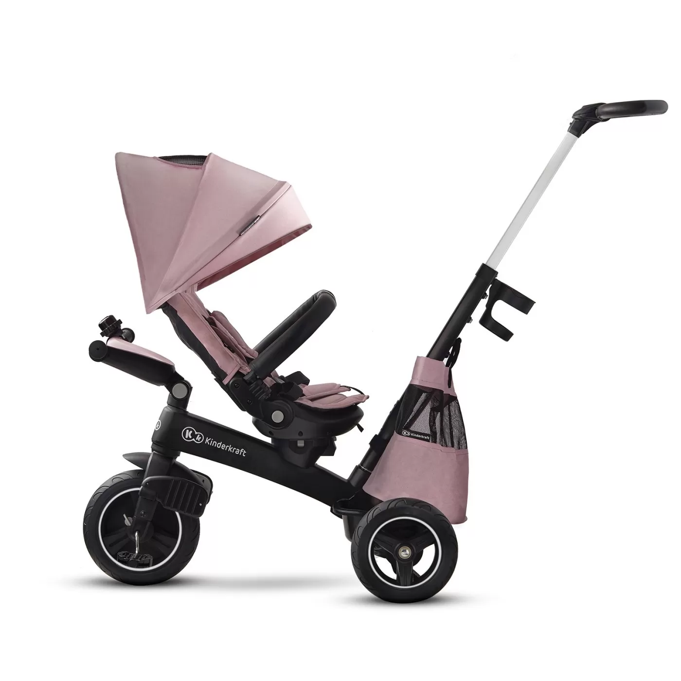 Tricicleta kinderkraft easytwist, mauvelous pink, varsta de la 9 luni la 5 ani [5]