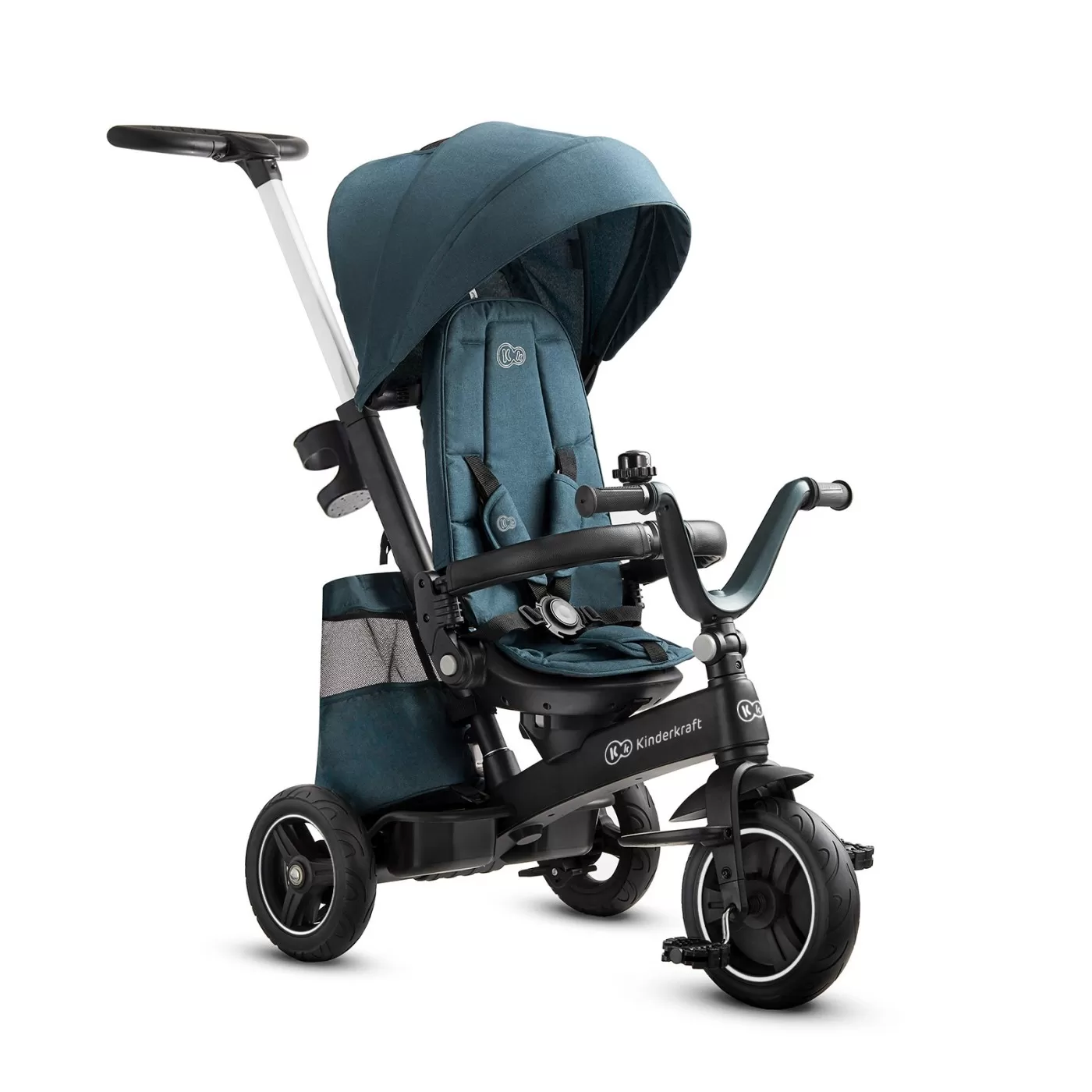 Tricicleta kinderkraft easytwist, midnight green, varsta de la 9 luni la 5 ani [2]
