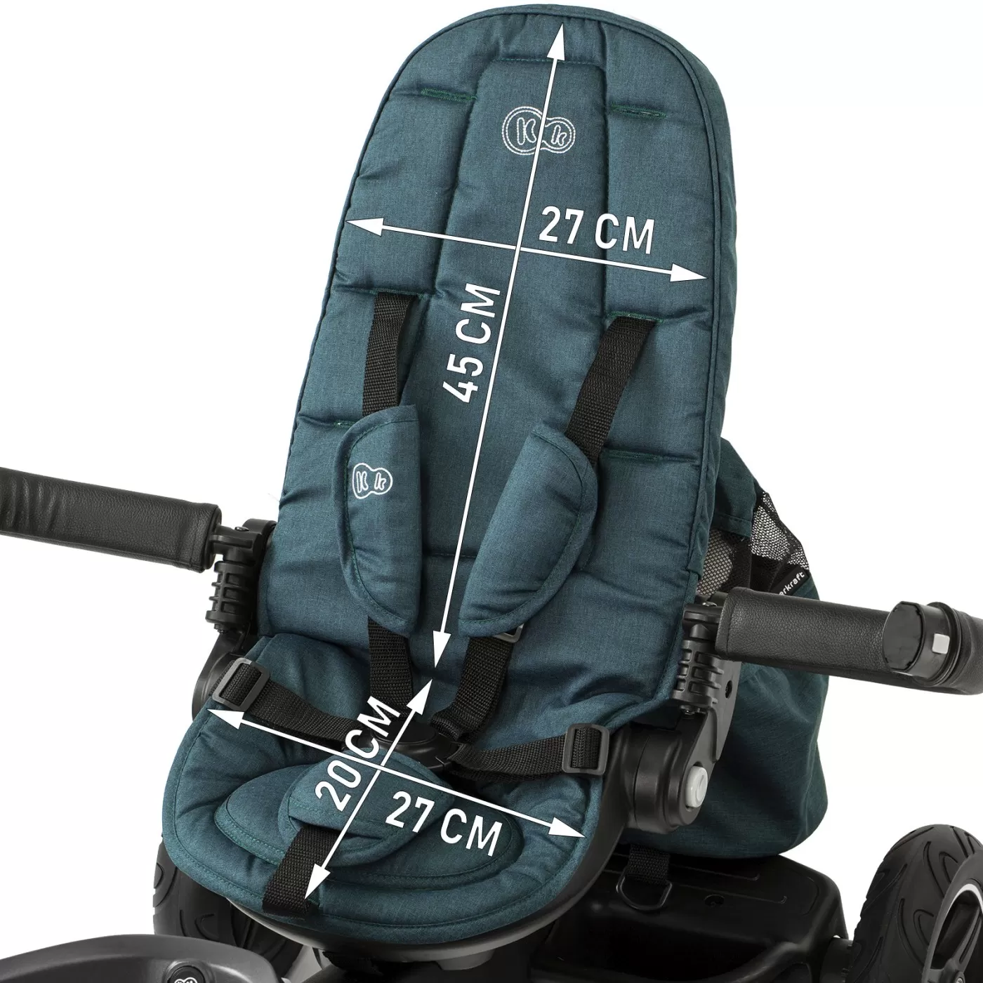 Tricicleta kinderkraft easytwist, midnight green, varsta de la 9 luni la 5 ani [6]