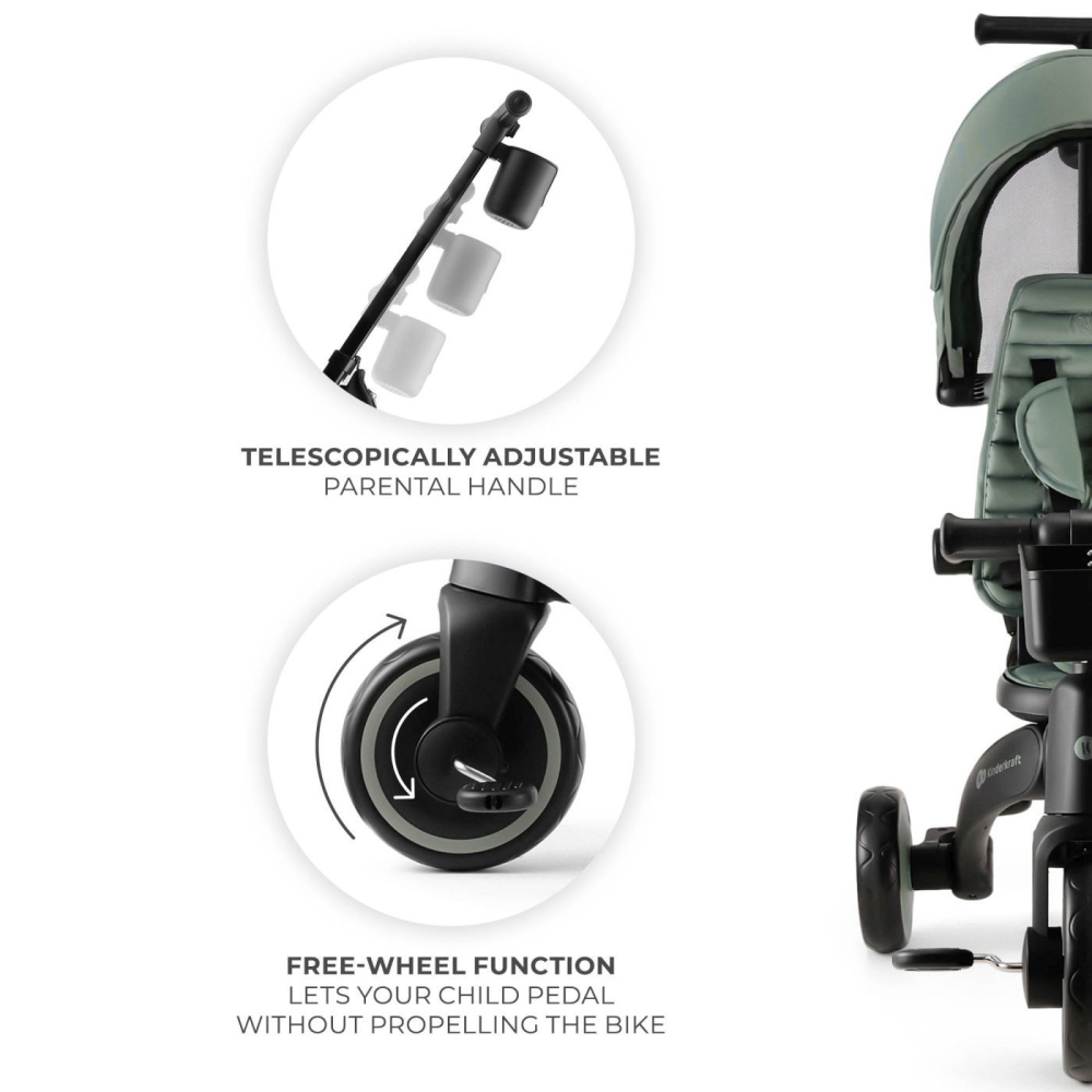 Tricicleta kinderkraft jazz 2, green [3]