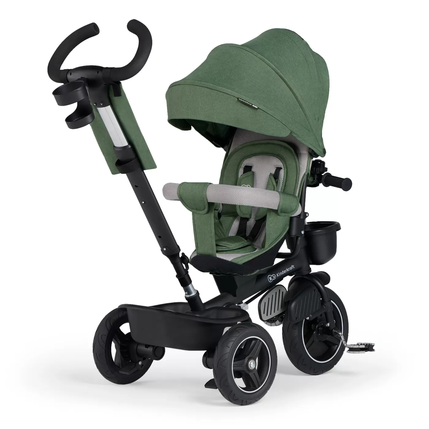 Tricicleta kinderkraft spinstep, green, varsta de la 9 luni la 5 ani [2]