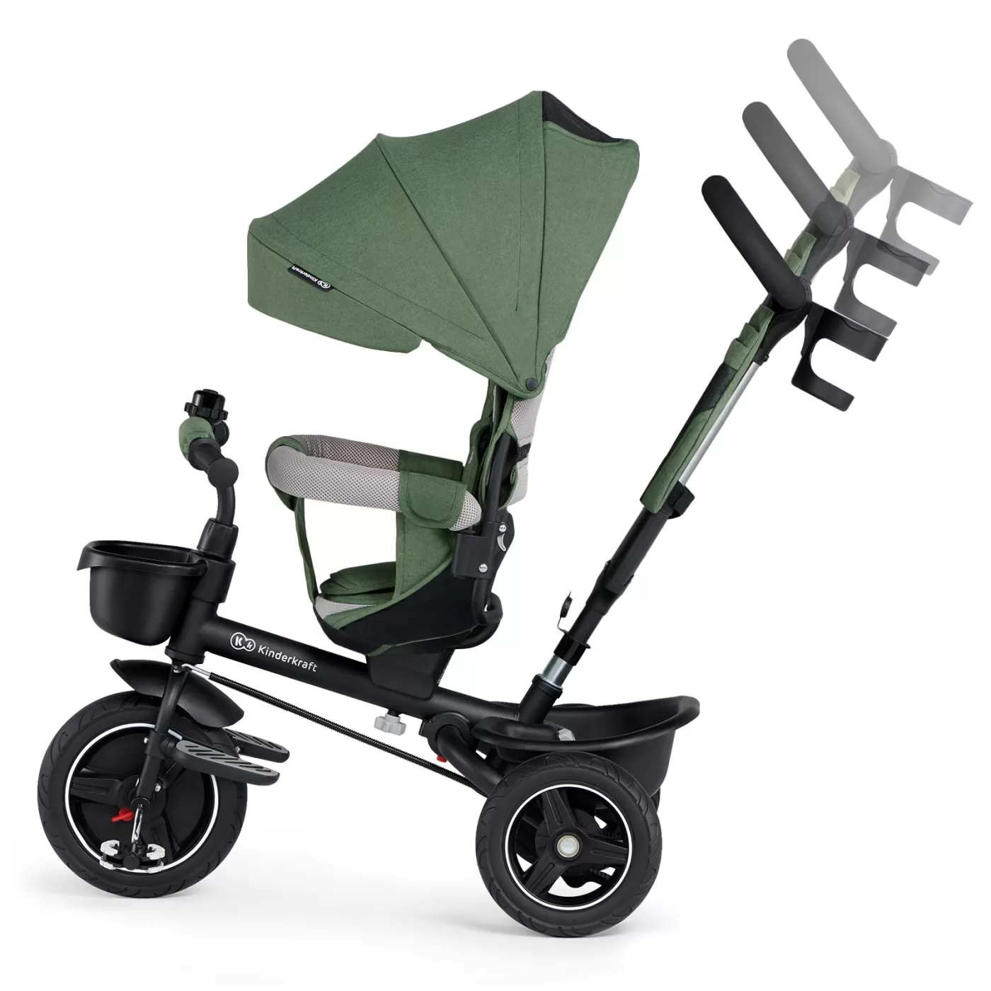 Tricicleta kinderkraft spinstep, green, varsta de la 9 luni la 5 ani [11]