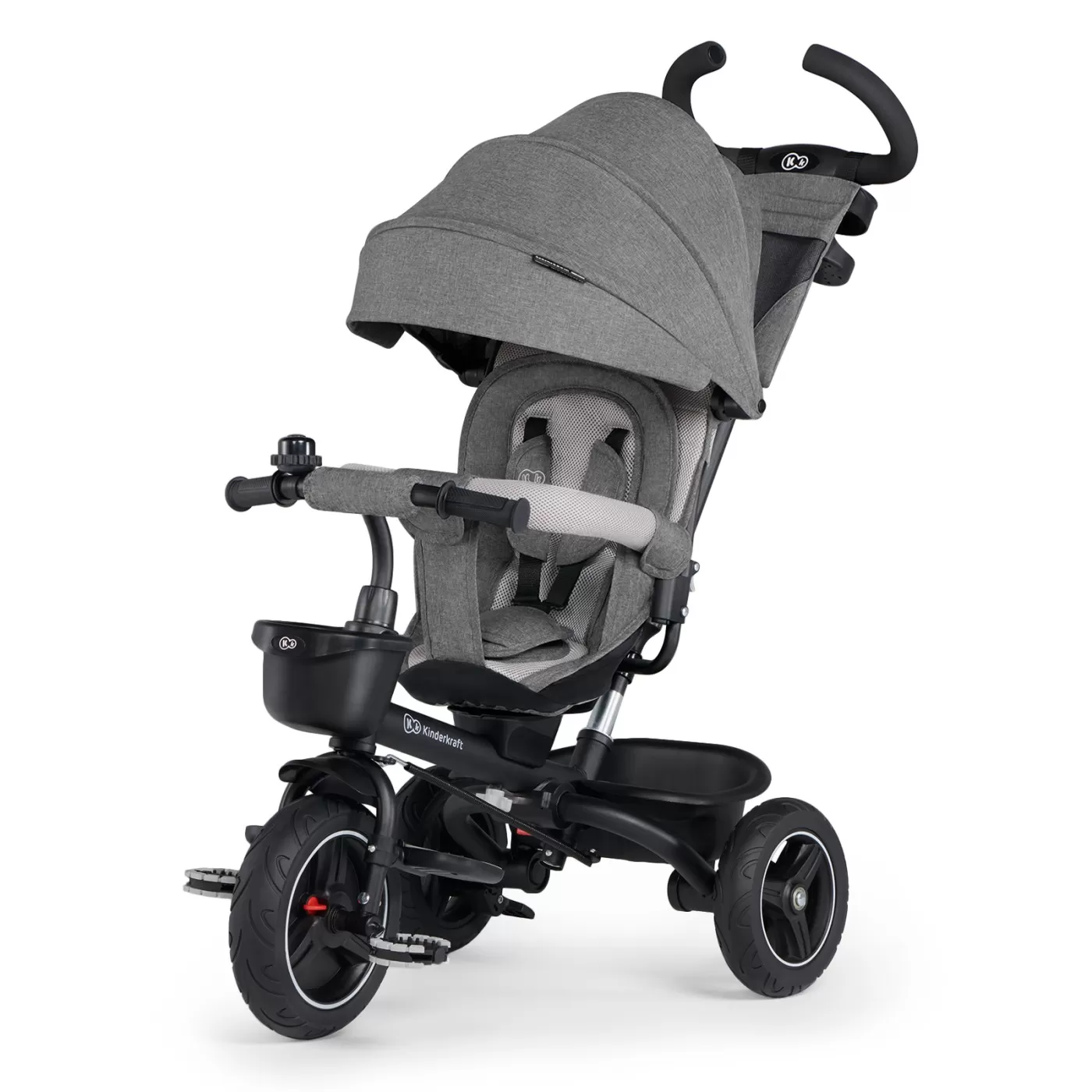 Tricicleta kinderkraft spinstep, grey, varsta de la 9 luni la 5 ani [1]