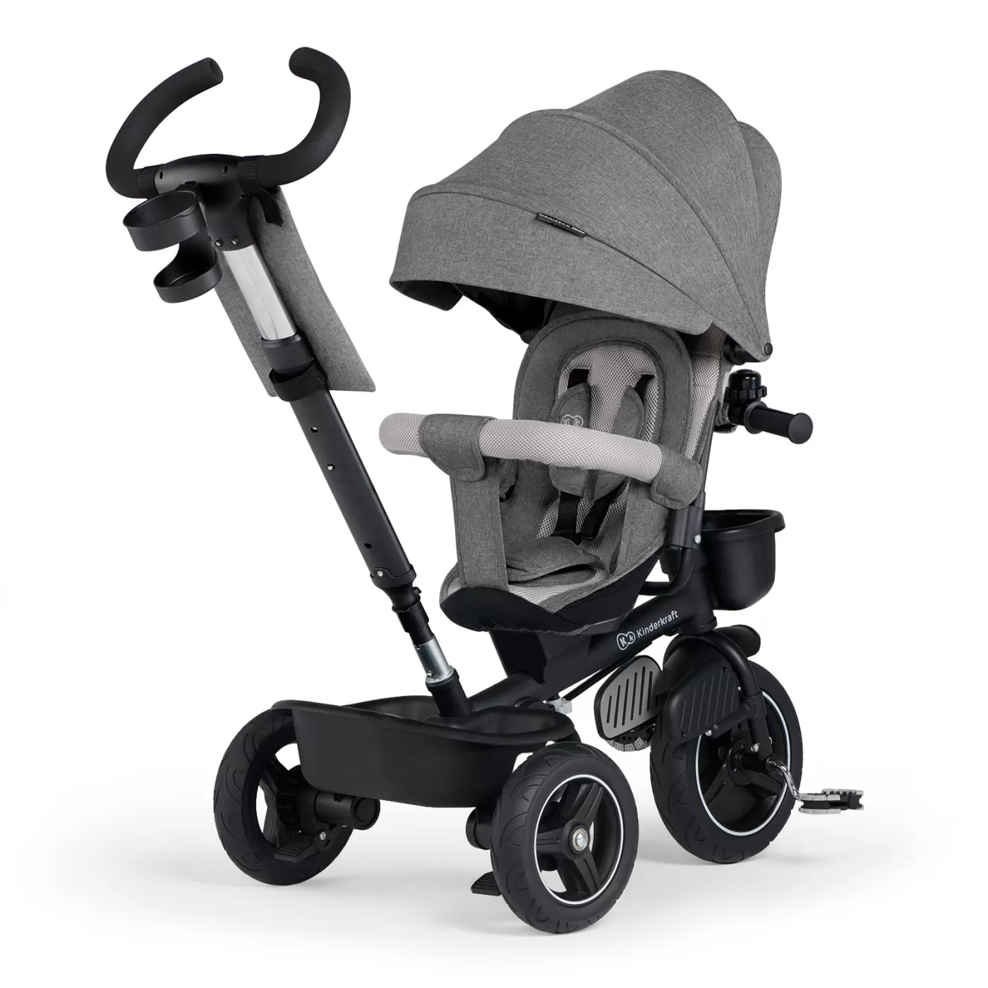 Tricicleta kinderkraft spinstep, grey, varsta de la 9 luni la 5 ani [2]