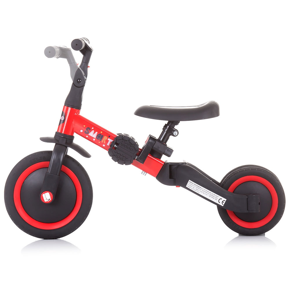 Tricicleta si bicicleta Chipolino Smarty 2 in 1 red [4]