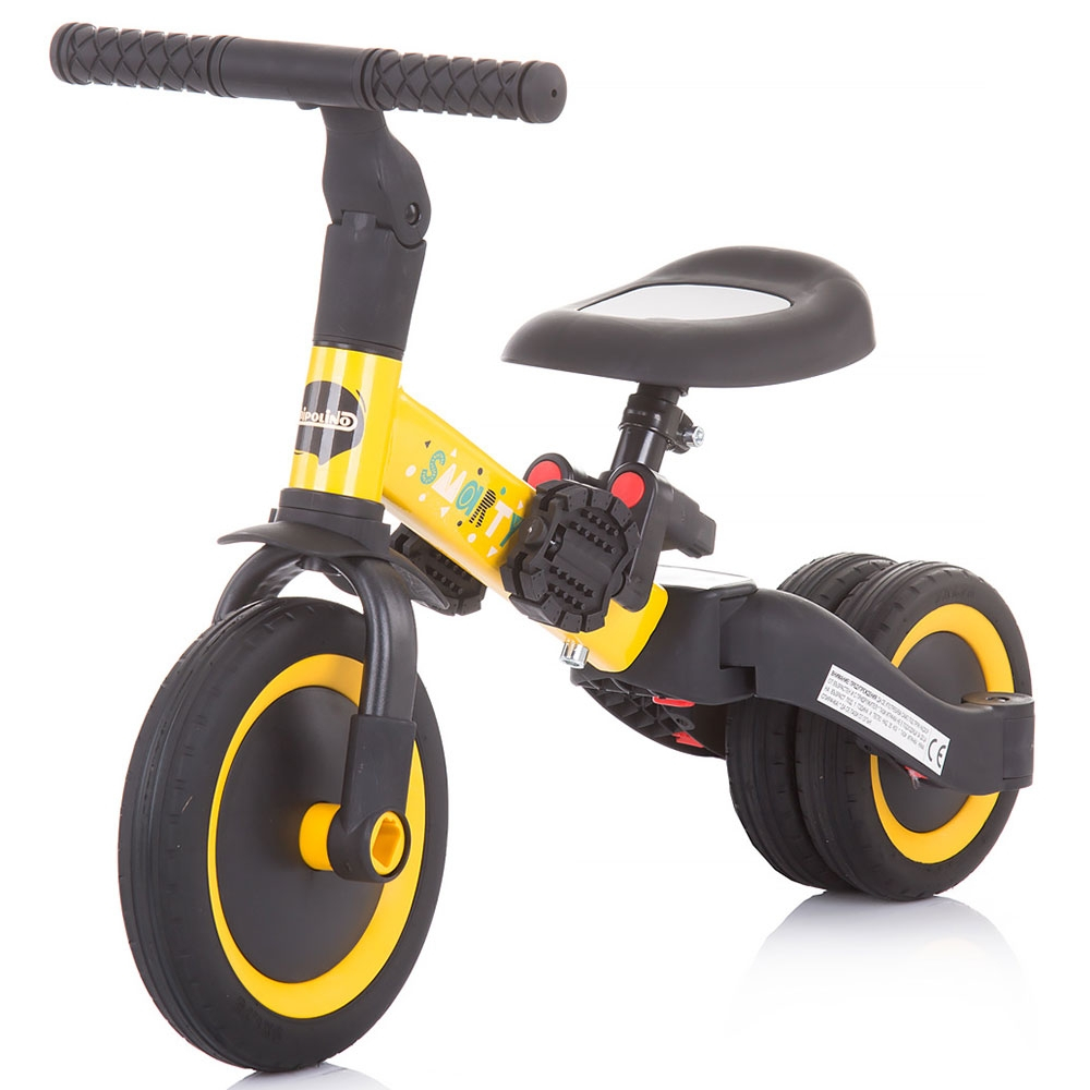 Tricicleta si bicicleta Chipolino Smarty 2 in 1 yellow [2]