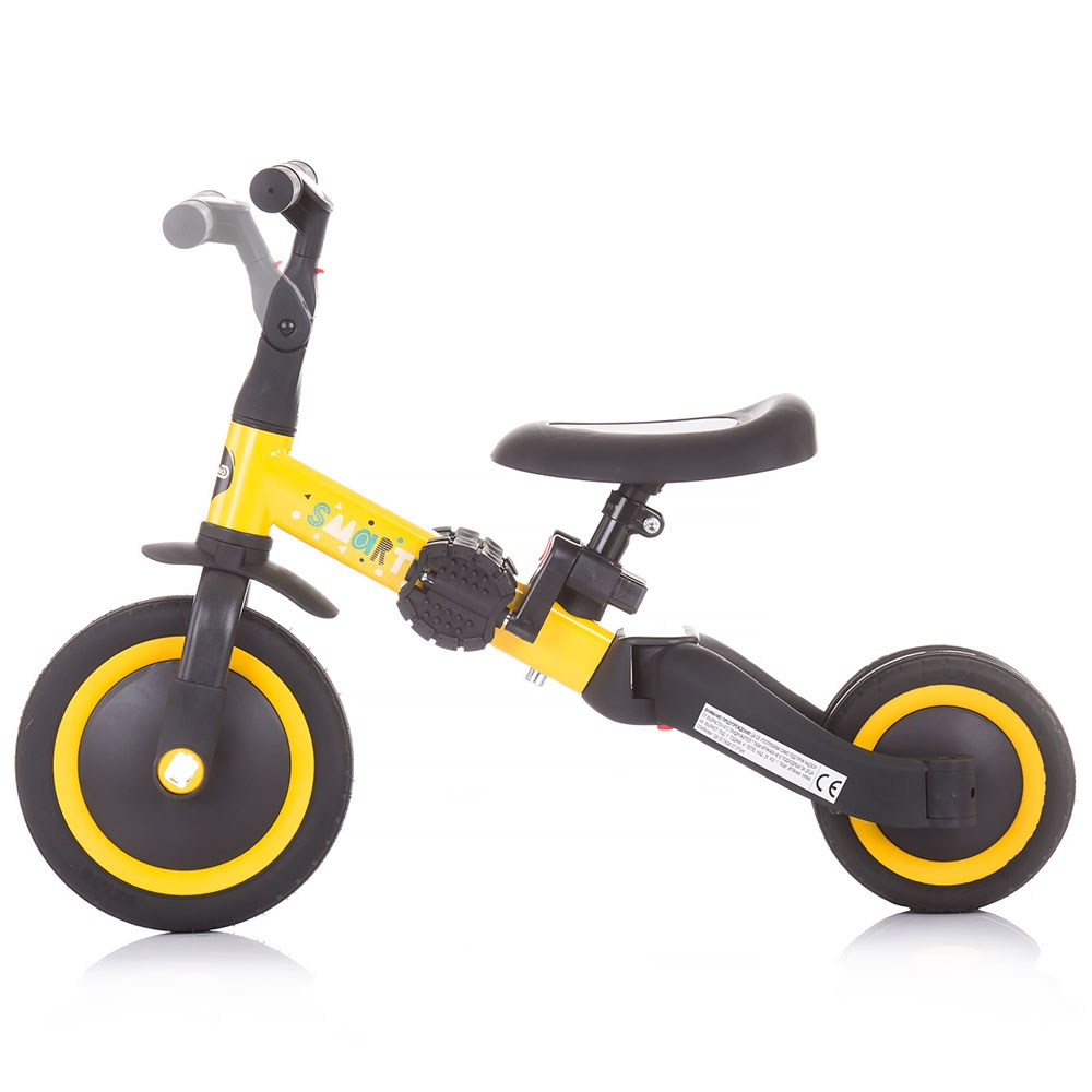 Tricicleta si bicicleta Chipolino Smarty 2 in 1 yellow [4]