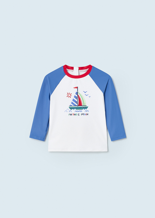 Tricou cu maneca lunga si protectie solara, pentru bebe, Anti-UV [2]
