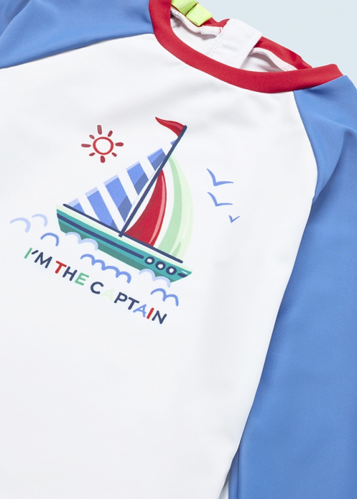 Tricou cu maneca lunga si protectie solara, pentru bebe, Anti-UV [4]