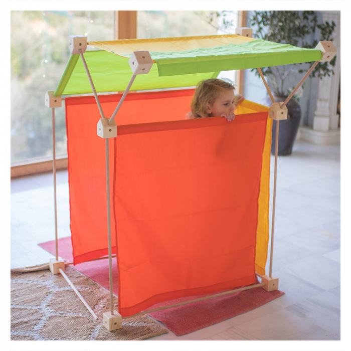 Trigonos FAMILY, set modular de constructie, portocaliu, 4-10 ani [2]