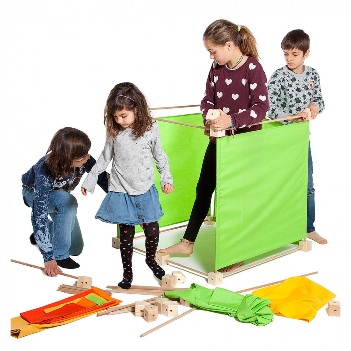 Trigonos MAXI, set modular de constructie, portocaliu [3]