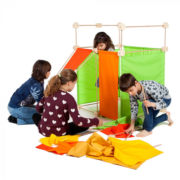 Trigonos MAXI, set modular de constructie, portocaliu [2]