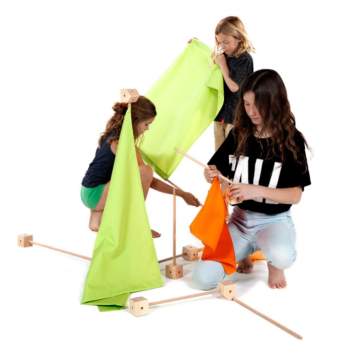 Trigonos START, set modular de constructie, portocaliu, 4-10 ani [2]