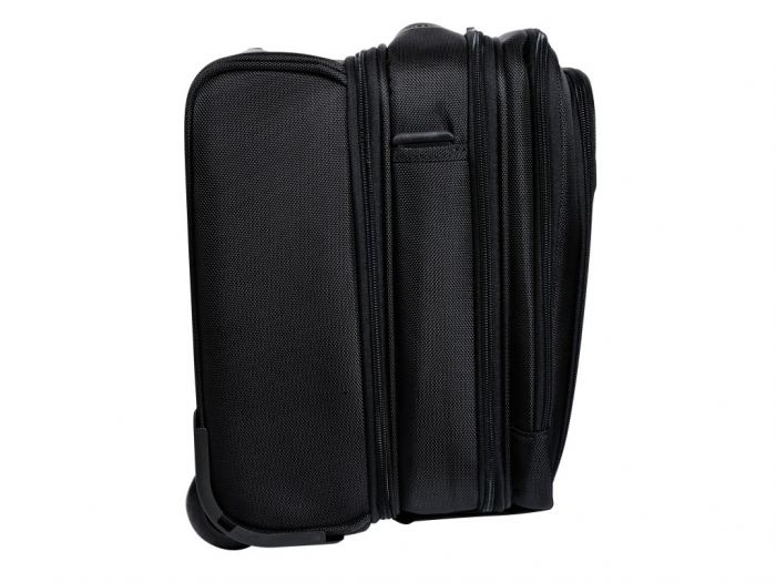 Troler de mana cu 4 roti, pentru haine si laptop 15,6", culoare negru, ideal ca bagaj de mana in avion [3]