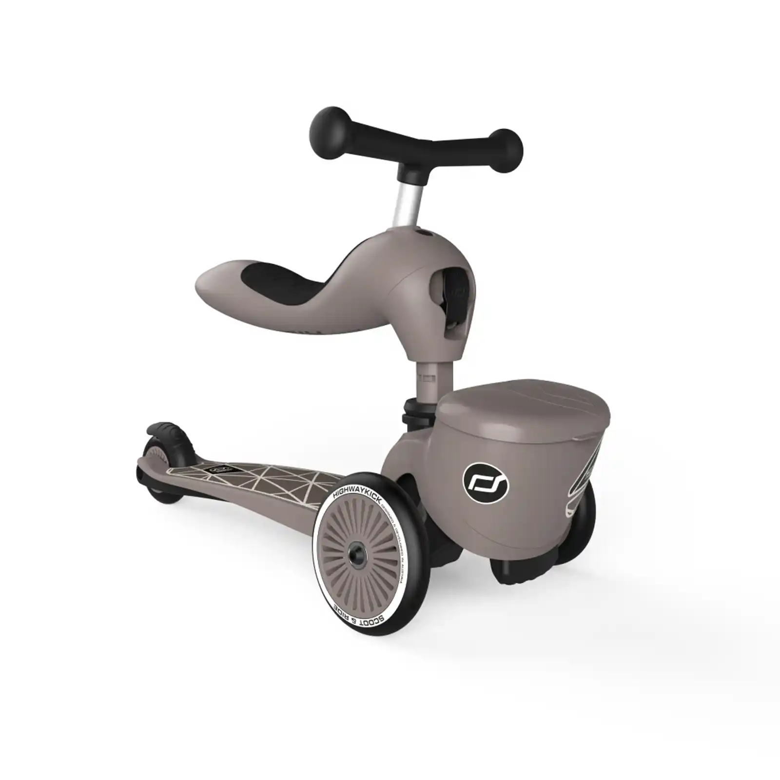 Trotinete copii 1-5 ani, cu scaun, Scoot Ride, HighwayKick 1 Lifestyle Brownlines [6]
