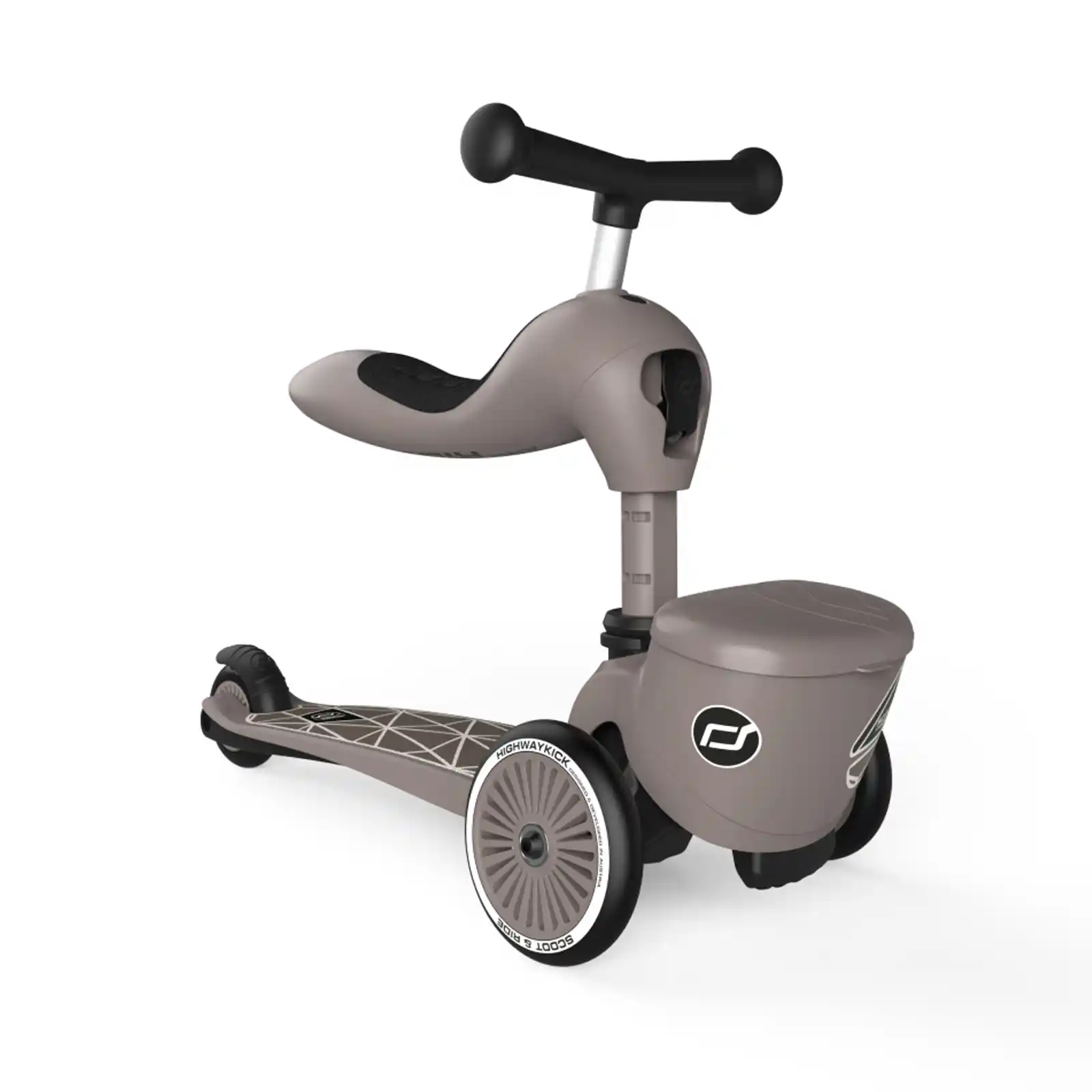 Trotinete copii 1-5 ani, cu scaun, Scoot Ride, HighwayKick 1 Lifestyle Brownlines [7]