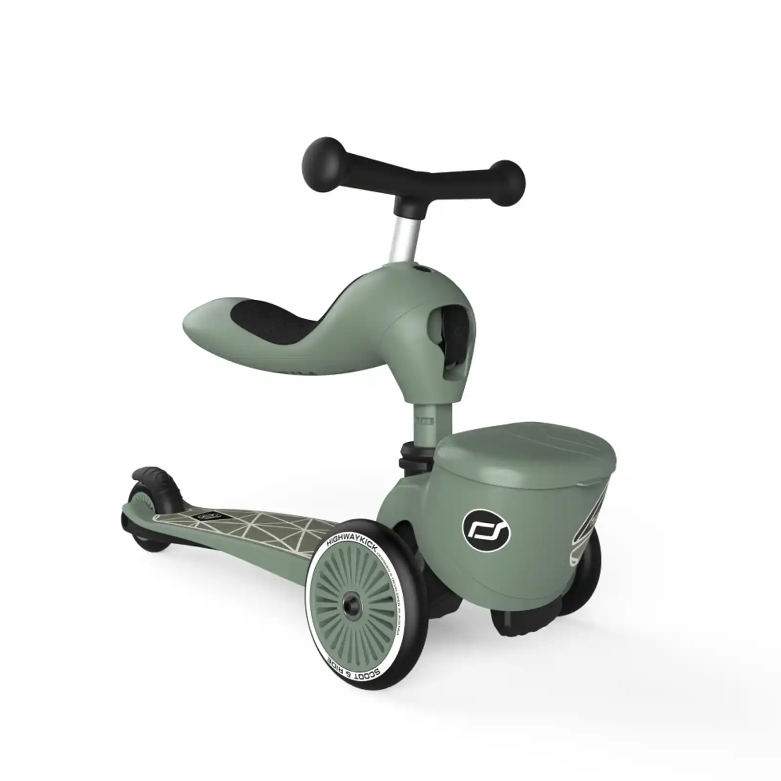 Trotinete copii 1-5 ani, cu scaun, Scoot Ride, HighwayKick 1 Lifestyle Greenlines [5]