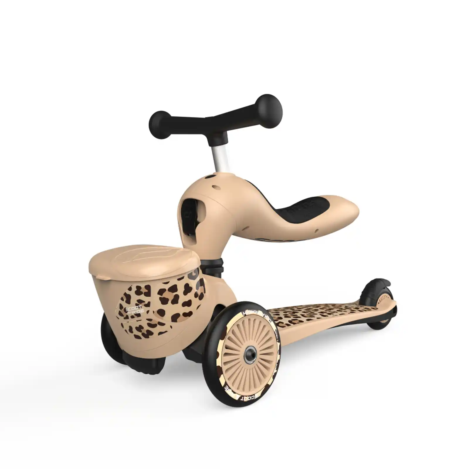 Trotinete copii 1-5 ani, cu scaun, Scoot Ride, HighwayKick 1 Lifestyle Leopard [5]