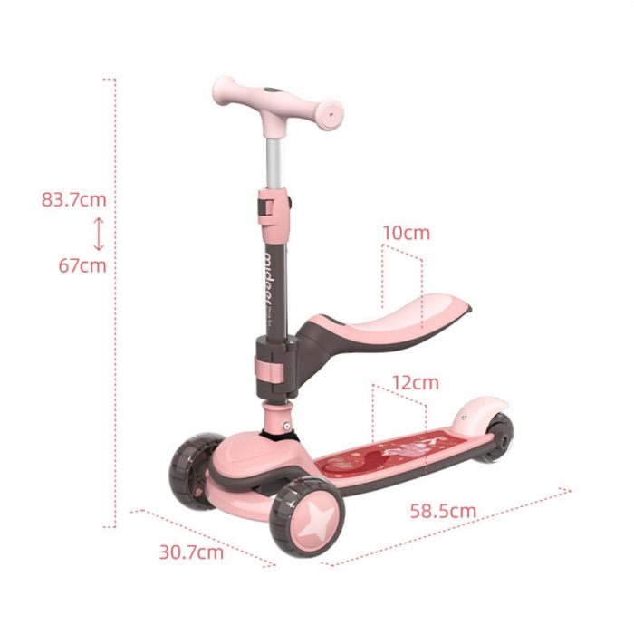 Trotinete copii 1-5 ani, cu scaun, Scoot Ride, [6]