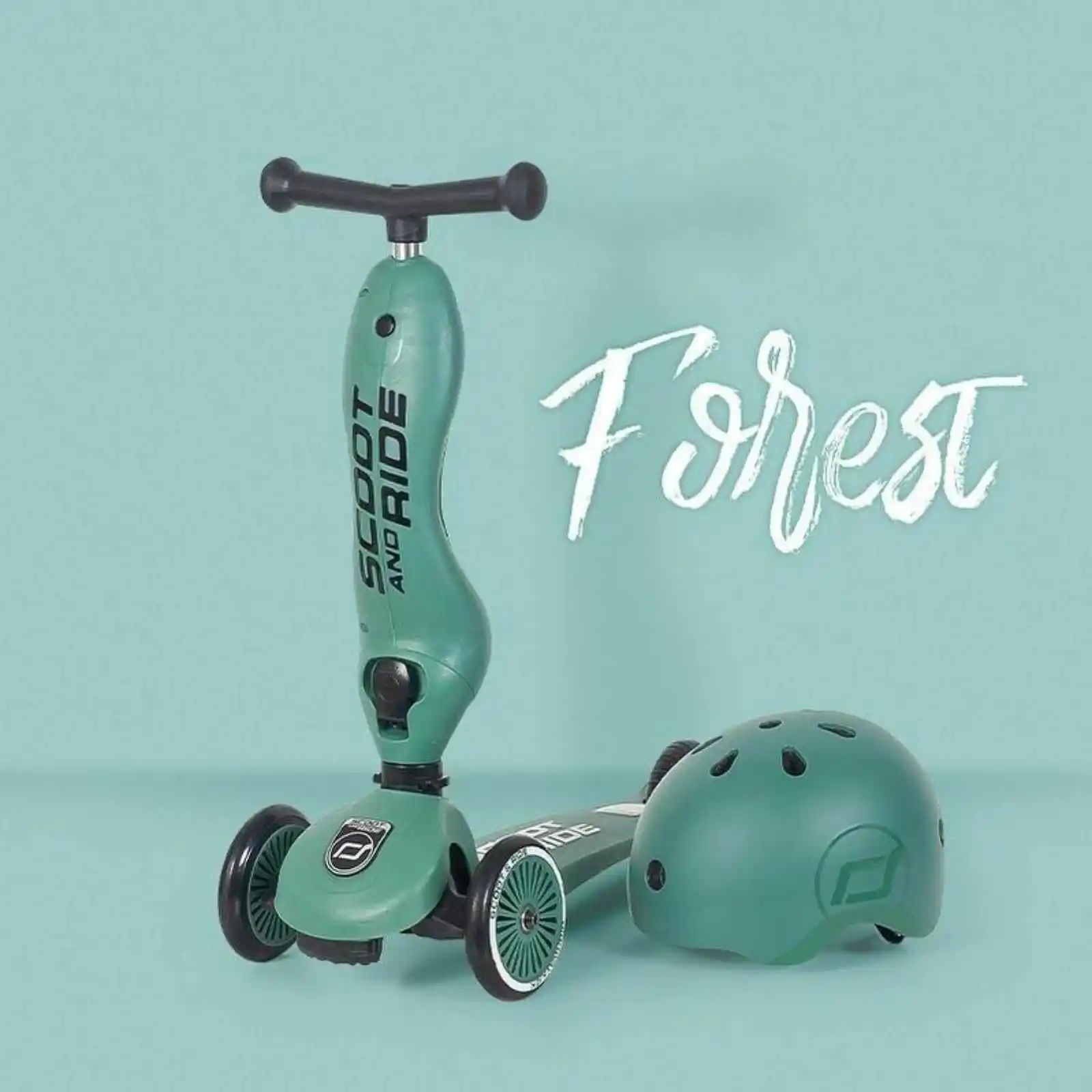 Trotinete copii, cu scaun, Scoot and Ride, HighwayKick 1 Forest, 1-5 ani [7]