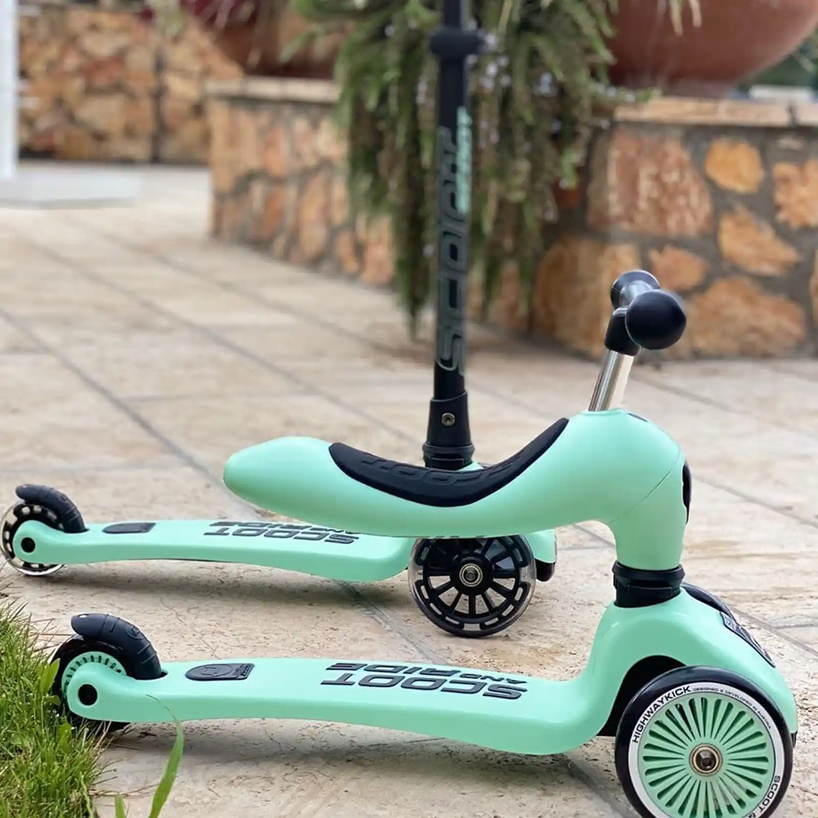 Trotinete copii, cu scaun, Scoot and Ride, HighwayKick 1 Kiwi, 1-5 ani [9]