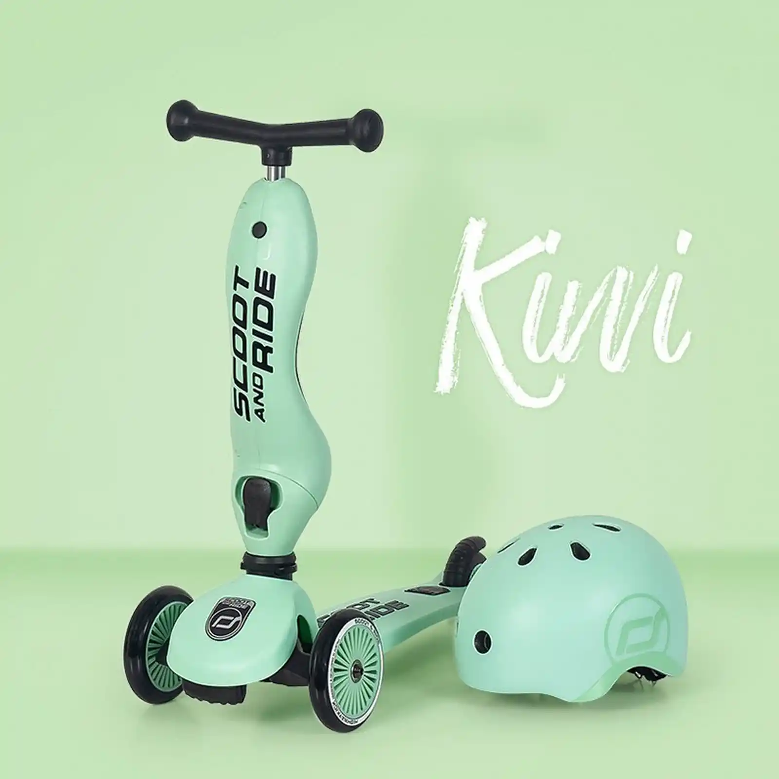 Trotinete copii, cu scaun, Scoot and Ride, HighwayKick 1 Kiwi, 1-5 ani [5]